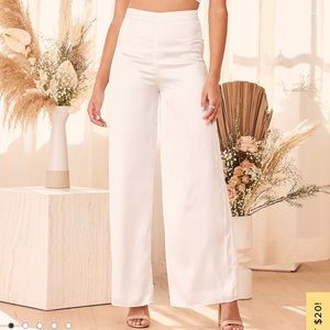 LULUS Satin Highwaisted Bottoms Small